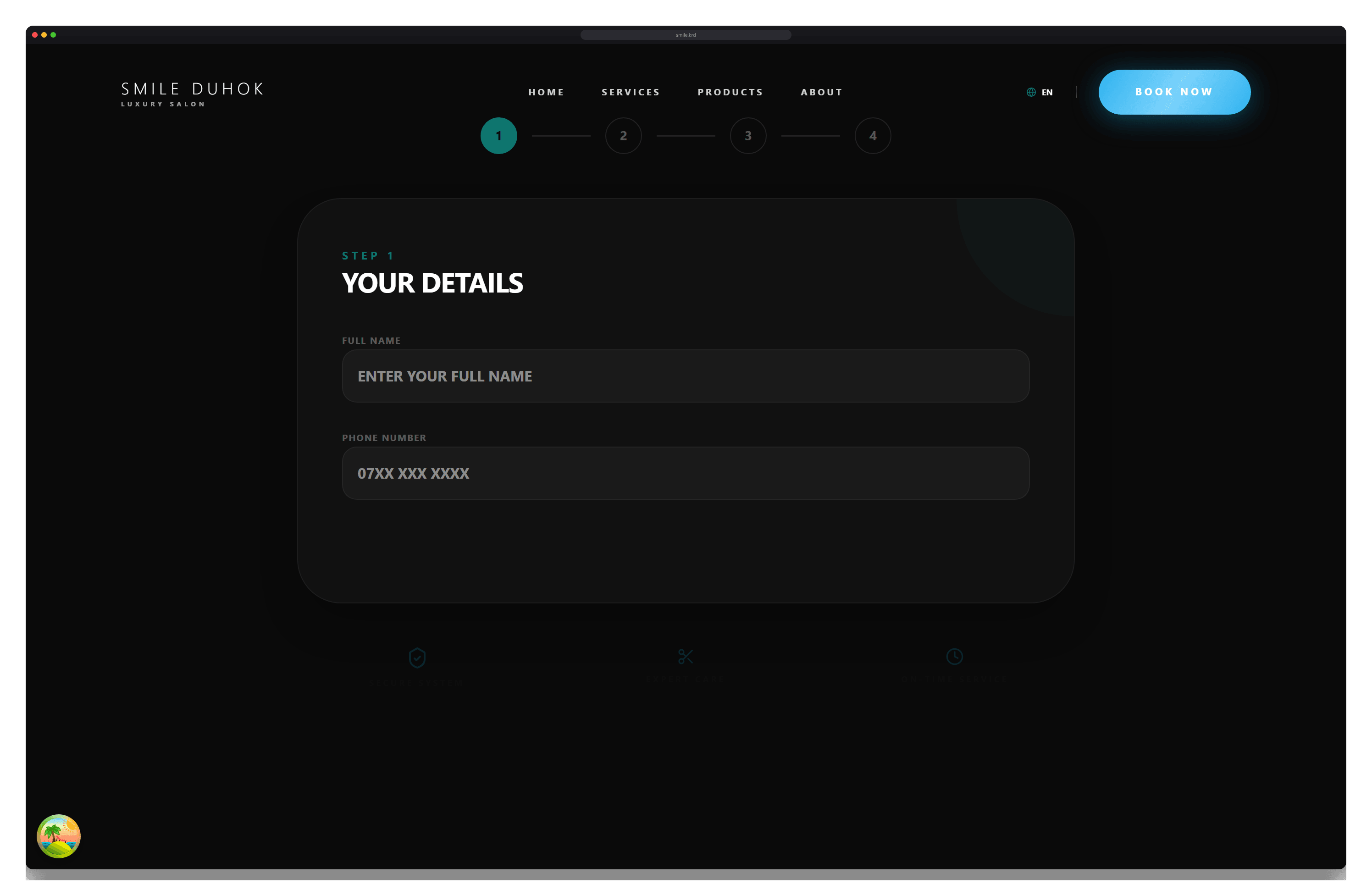 Online booking, on your own site