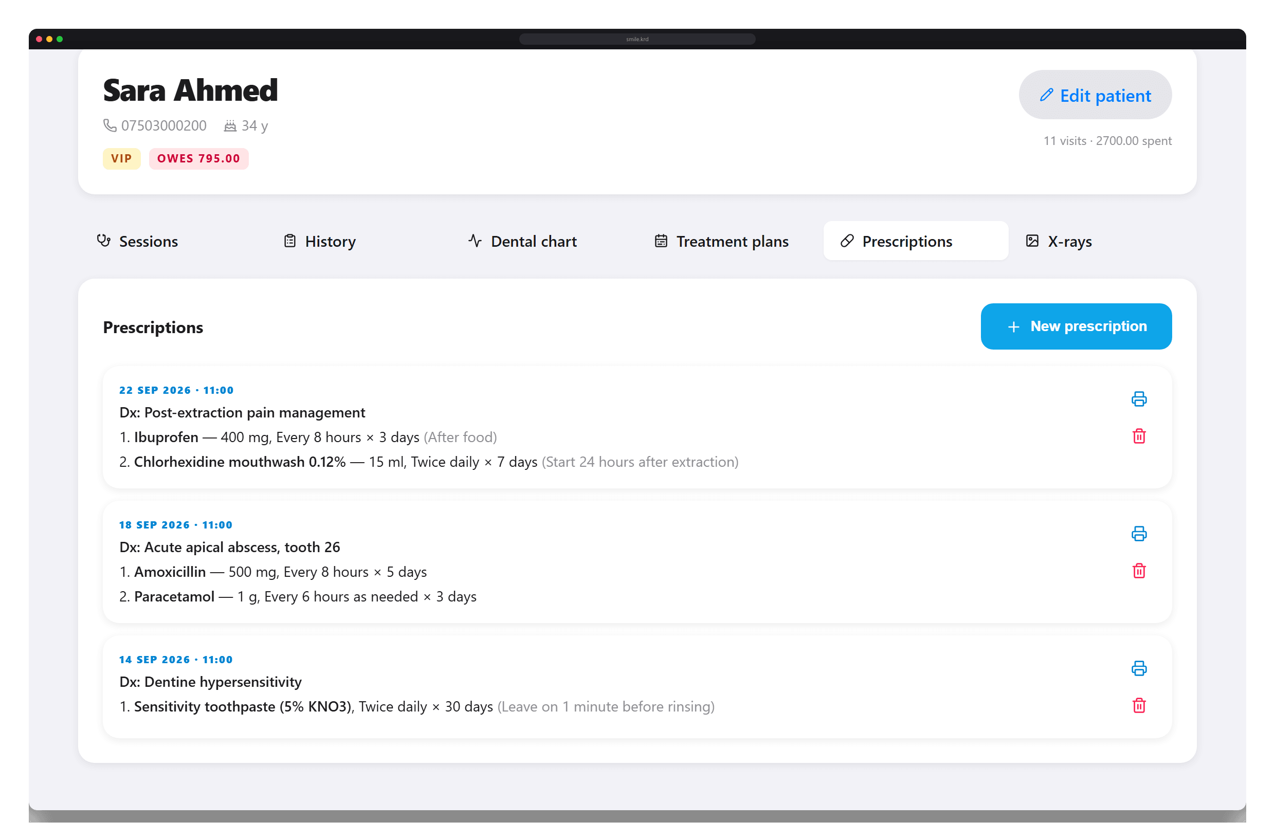 Prescriptions in seconds